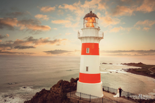 惠灵顿的灯塔和古老市中心